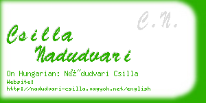 csilla nadudvari business card